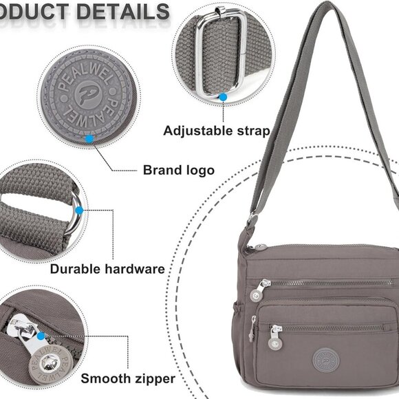 Women Shoulder Handbag Roomy Multiple Pockets Bag Ladies Crossbody Purse Tote To - Picture 3 of 6